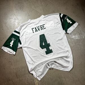 New York Jets Brett Favre Jersey Reebok Large